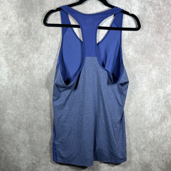 The North Face Flashdry Tank‎ Top Womens Large Blue Racerback V-Neck Athletic - Picture 4 of 9